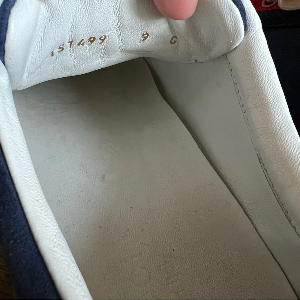 💕HOST PIcK (twice)💕 GUCCI Boulevard Web Detail Blue Suede Sneakers 9G (US 9.5)